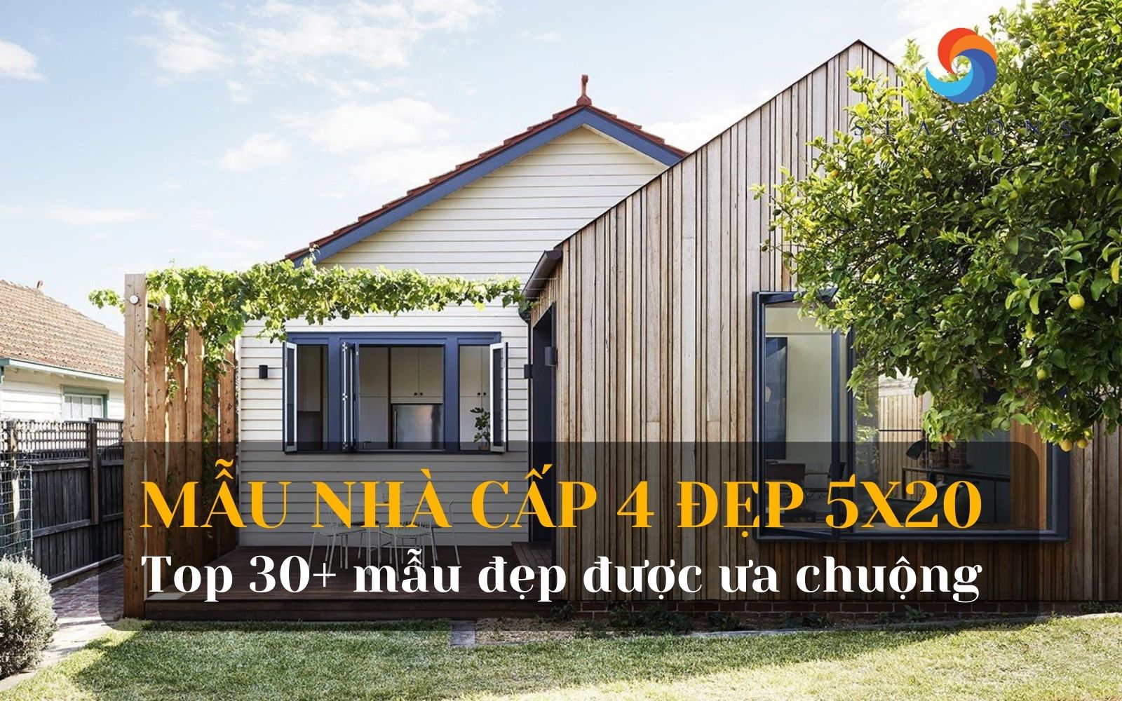 Mẫu nhà cấp 4 đẹp 5×20 là gì? Top 30+ mẫu nhà cấp 4 đẹp, hiện đại