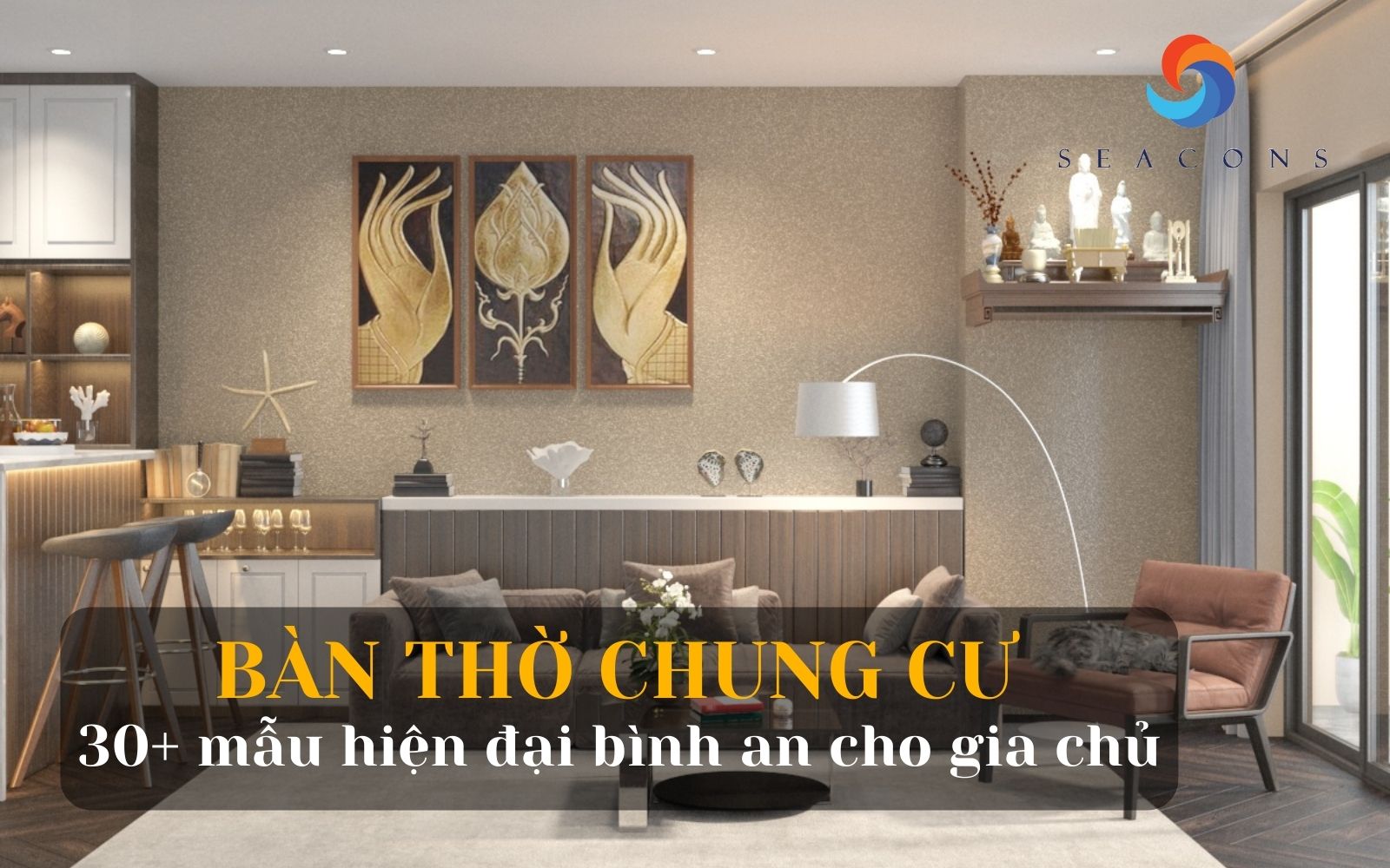 Top 30+ Mẫu bàn thờ chung cư mang bình an cho gia chủ năm 2023