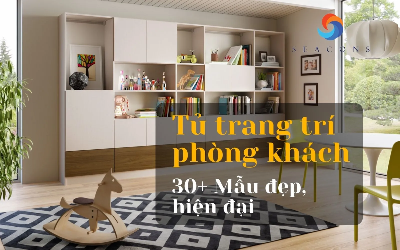 Top 30+ Mẫu tủ trang trí phòng khách đẹp hiện đại nhất năm 2025