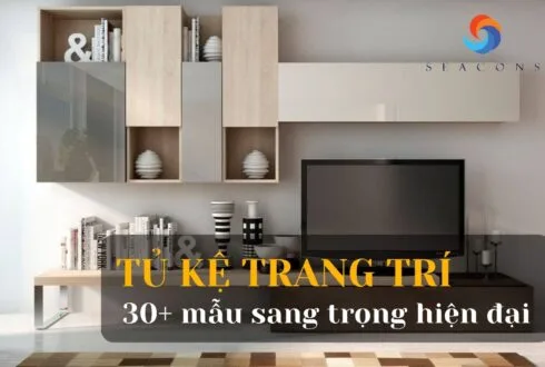 Tủ kệ trang trí đẹp: 30+ mẫu sang trọng theo phong cách hiện đại