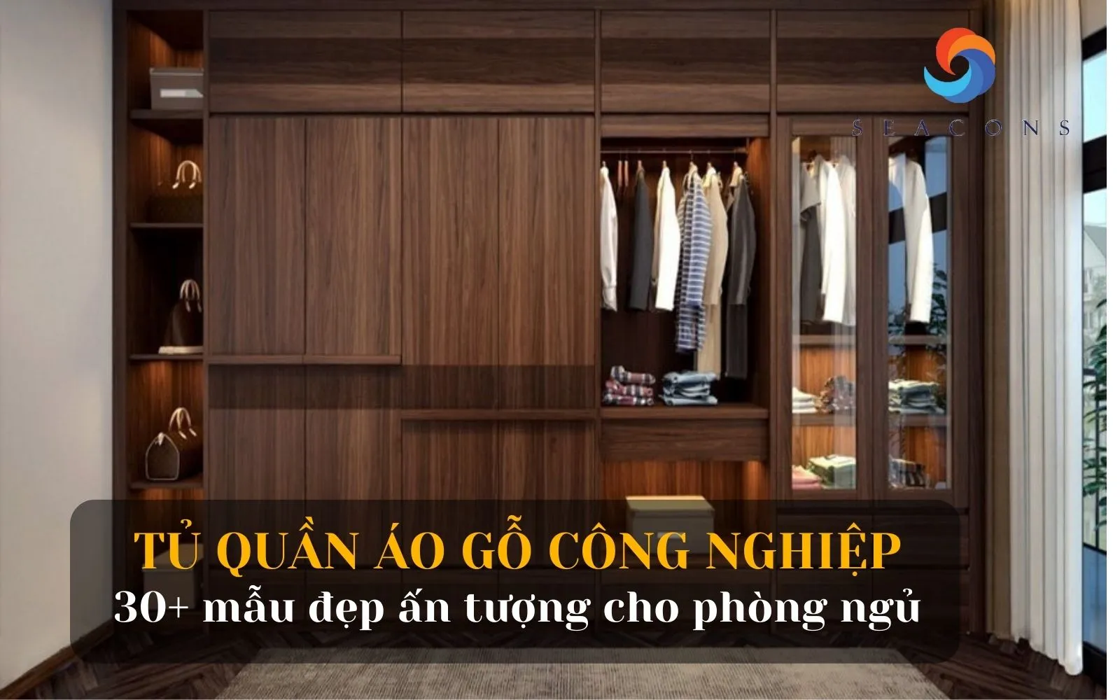 Tủ quần áo gỗ công nghiệp: Điểm danh 30+ mẫu đẹp cho phòng ngủ